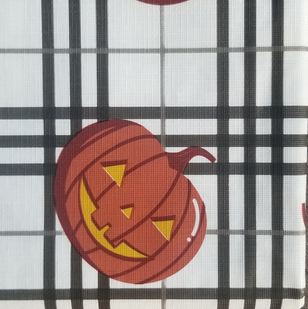 NIB Huntington Home Vinyl Halloween Pumpkin Fall Tablecloth - 52" x 70"